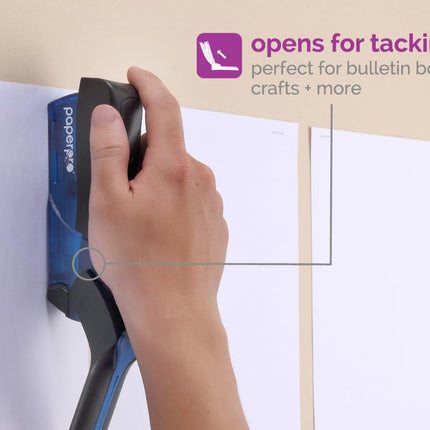 Paper Pro Compact Classic No Effort, One Finger, 80% Easier Staplers - Great for Carpal Tunnel and Arthritis, Assorted (3054)