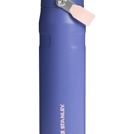 Stanley IceFlow Flip Straw 2.0 Water Bottle 24 oz | Built-In Straw for Travel and Sports | Lightweight and Leak Resistant | Insulated Stainless Steel | BPA-Free | Lupine