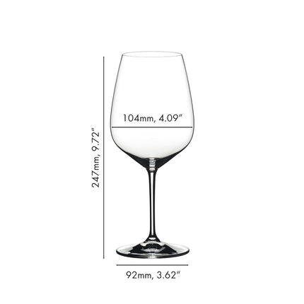 Riedel Extreme Cabernet Glass, Set of 2, Clear