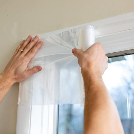 DUCK Brand Rolled Shrink Film Window Kit, Insulates up to 10 Windows, 62 in. x 420 in, Clear (287406)