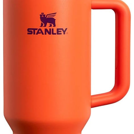 Vaso térmico Stanley Quencher H2.0 FlowState de acero inoxidable con tapa y pajita para agua, té helado o café, batidos y más, Tigerlily Plum, 40oz, 10-11824-060