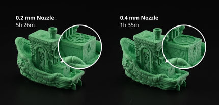 Official Bambu Lab Hotend with Nozzle - X1 Series and P1 Series Compatible with P1S P1P X1C X1 Carbon 3D Printer (.4mm Hardened Steel)