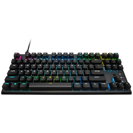 Corsair K60 PRO TKL Wired Optical-Mechanical OPX Linear Switch Gaming Keyboard with 8000Hz Polling Rate - Black