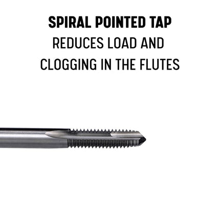 Drill America 3/4"-10 High Speed Steel 3 Flute Spiral Point Tap, DWT Series