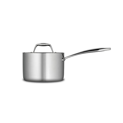 Tramontina 3-ply clad Stainless Steel Sauce pan with lid, Induction Safe, Dishwasher Safe, NSF Certified, Made in Brazil