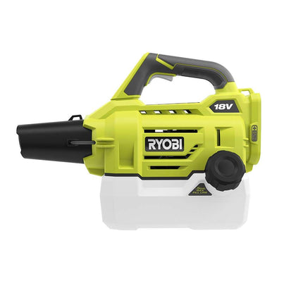 .Pulvérisateur de brumisation sans fil RYOBI ONE.+ 18 V Lithium-Ion, conception légère et portable, couvre 93 m² en moins d'une minute ! (Outil SEUL)