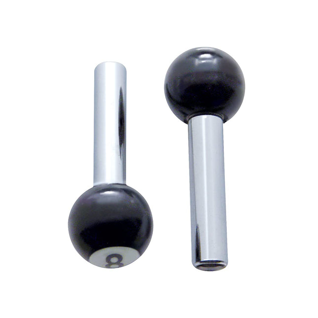 United Pacific 70023 8 Ball Door Lock Knob (Set of