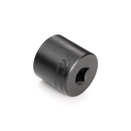 TEKTON 3/8 Inch Drive x 24 mm 6-Point Impact Socket | SID12124
