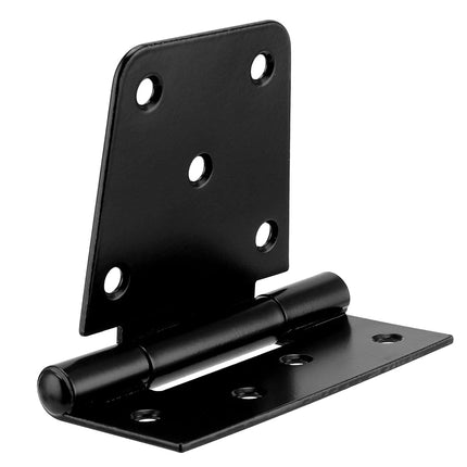 TAICHEUT 8 PCS 3.5 Inch Heavy Duty Gate Hinges, Square Barn Hinges, Shed Door Hinges, Spring Gate Hinge Wrought Hardware, with Screws for Storage Shed Barn Wood Fence, Black