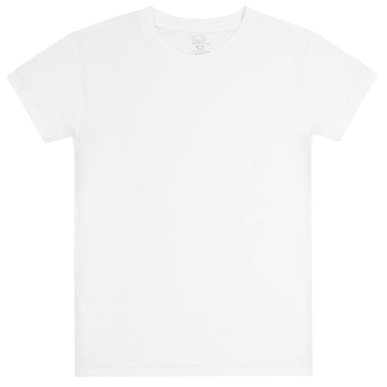 Fruit of the Loom Camisetas Interiores de Algodón Eversoft para Niños, Camisetas sin Mangas, Camiseta, Paquete de 7-Blanco, S (Paquete de 7)
