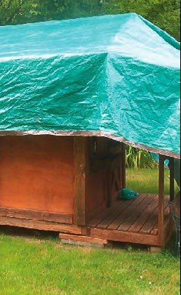 Dry Top 11824 Medium Duty Tarp, 18x24 Feet, Brown/Green