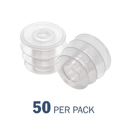 Apothecary Products Oral Syringe Adapter Plugs | Compatible with 3, 4, 6, 8 Oz Oval | 22 mm | Pack of 50