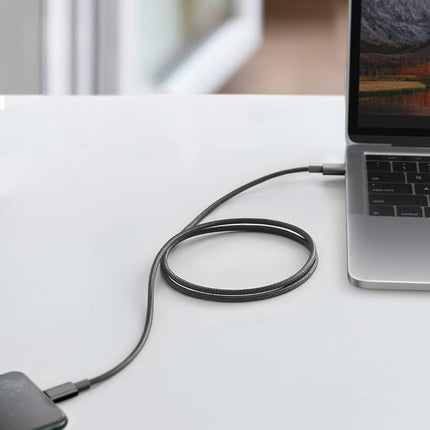 Anker USB C to Lightning Cable, New Nylon USB-C to Lightning Charging Cord [10ft MFi Certified] for iPhone 13 13 Pro 12 Pro Max 12 11 X XS XR 8 Plus, AirPods Pro, Supports Power Delivery (Silver)