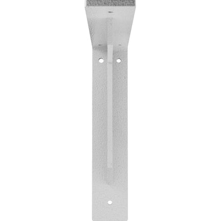 Ekena Millwork BKTM02X10X10STHWH Steel Bracket Stockport, 2"W x 10"D x 10"H, Hammered White