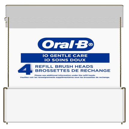 Oral-B iO Series Gentle Care Replacment Brush Head Series Electric Toothbrushes, White, 4 Count