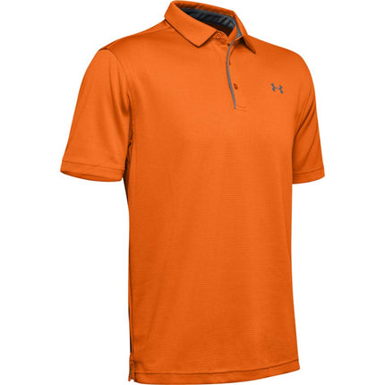 Polo de hombre Under Armour Tech Naranja/Grafito 4XL