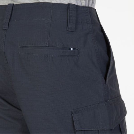 Nautica Men's Mini Ripstop Twill Cargo Short, Off Black, 38