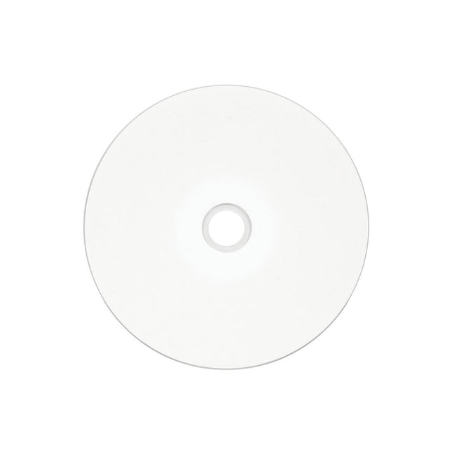 Verbatim CD-R 700MB 52X imprimible con chorro de tinta blanco, imprimible en el centro - Paquete de 25 unidades con eje de la marca