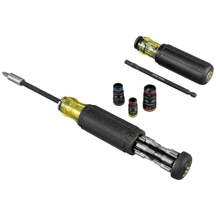 Klein Tools 80083 Klein Tools 80083 Impact Driver Kit with 7-in-1 SAE Impact Socket Set and 14-in-1 Multi-Bit Adjustable Length Screwdriver, 2-Piece