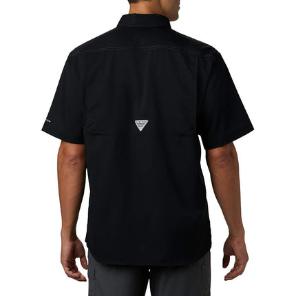 Columbia Men's Low Drag Offshore Short Sleeve Shirt, Black, Medium