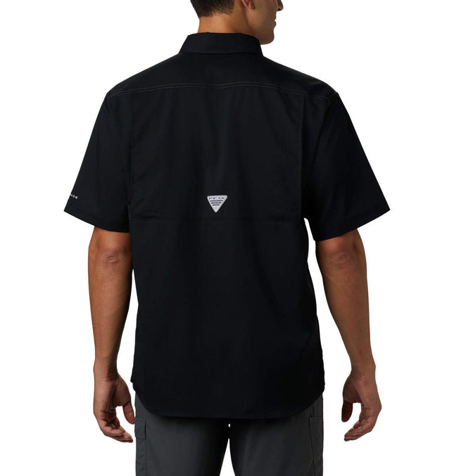 Columbia Camisa de manga corta Low Drag Offshore para hombre, negra, talla M