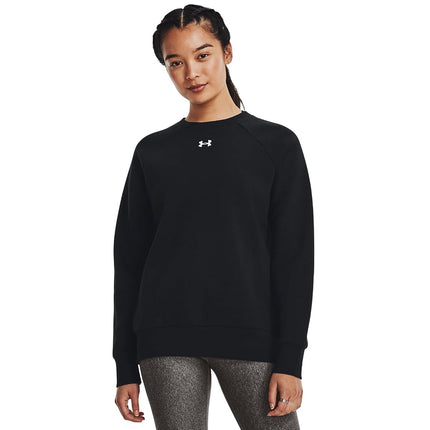 Under Armour Womens Rival Fleece Crew Black XS