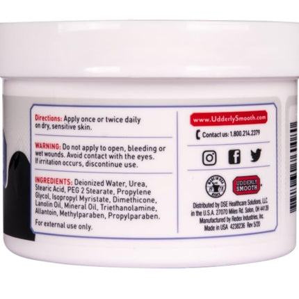 Udderly Smooth Crema Extra Cuidado con 10% Urea para piel seca, Sin Perfume, 8 Onzas (Paquete de 2)