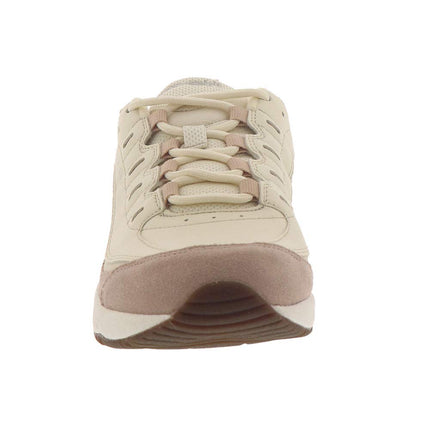 Easy Spirit Women's Romy Leather Walking Shoe, Taupe-Antique White, 10.5