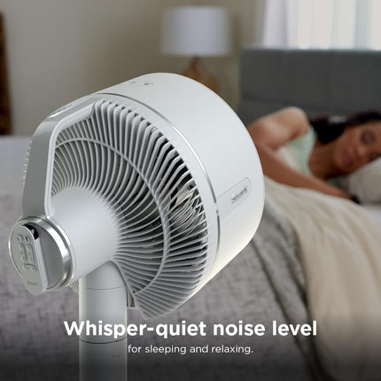 Shark FlexBreeze Pedestal & Tabletop Oscillating Fan with Remote, Indoor & Outdoor, Portable, Corded & Cordless with InstaCool Misting Attachment, White, FA222WH