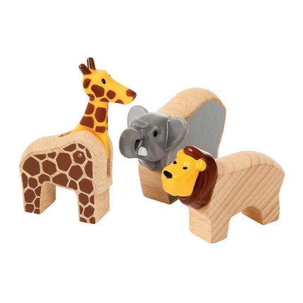 BRIO World Safari Adventure Train Set for Kids Age 3 Years Up - Wooden Railway Expansions and Accessories