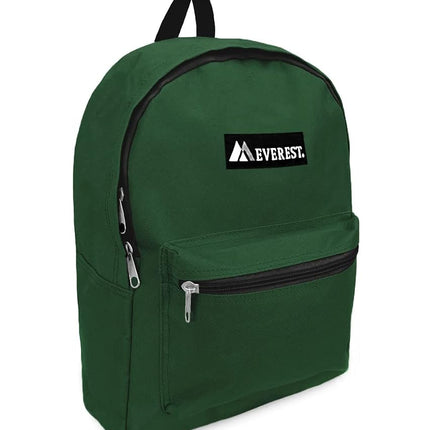 Everest Luggage Basic Backpack, Dark Green, Medium