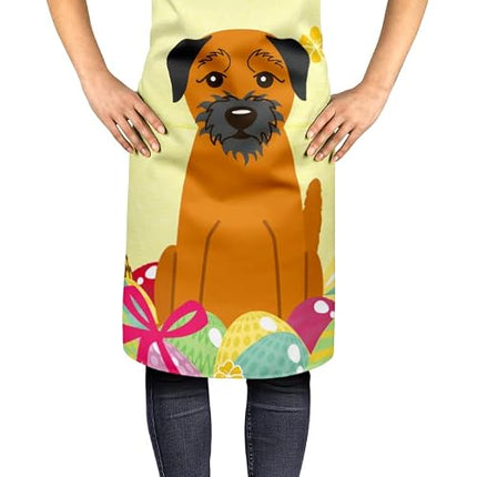 Easter Eggs Border Terrier Apron BB6039APRON