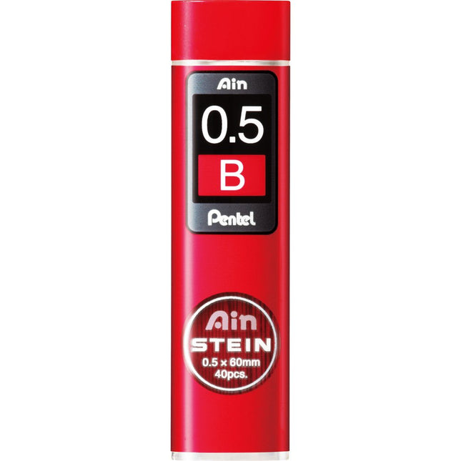 Mines pour porte-mine Pentel Ain Stein, 0,5 mm B, 40 mines x (XC275B-3P) par Pentel