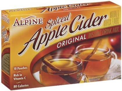 Alpine Spiced Cider Apple Flavor Drink Mix, 10-Count (Pack of 12)