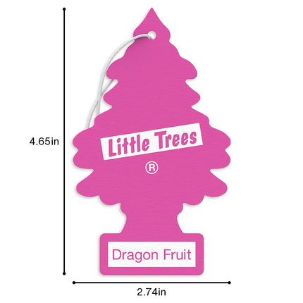 LITTLE TREES Dragon Fruit Car Air Freshener, 24 Hanging Trees, Long Lasting Scent for Auto or Home