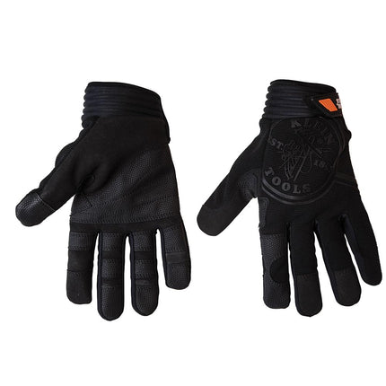 KLEIN TOOLS 40234 Wire Pulling Gloves, Extra Grip Work Gloves with Thumb Reinforcements and Grip Patches on Palm and Fingertips, Extra Large