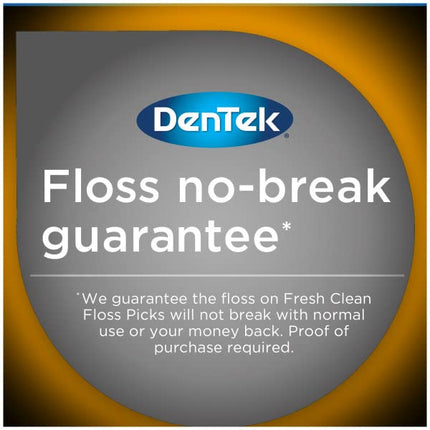DenTek Plaque Control Floss Picks, X-Shaped Cross Flosser Dental Flossers, Easy Reach Teeth Cleaning, Plaque Removal, Oral Care, 75 Count (Pack of 6)