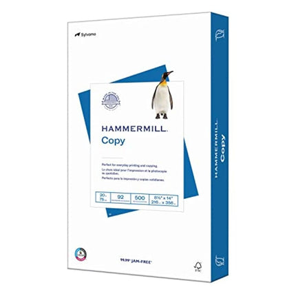 Hammermill Copy Plus Legal Size Paper, 20lb, 92 Bright, 500 Sheets (Acid Free)