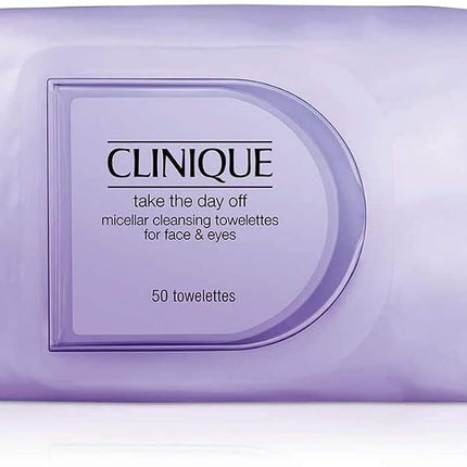 Cleansers & Makeup Removers by Clinique Take The Day Off Micellar Cleansing Towelettes for Face and Eyes x 50