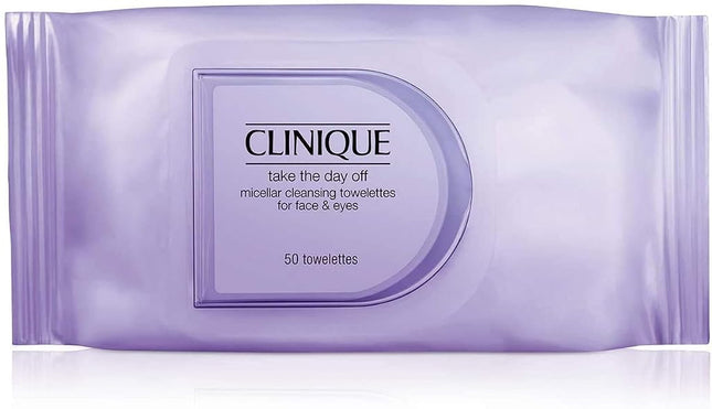 Cleansers & Makeup Removers by Clinique Take The Day Off Micellar Cleansing Towelettes for Face and Eyes x 50
