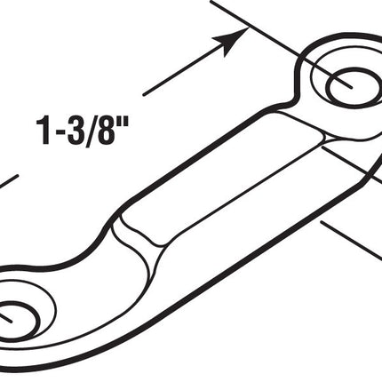 Prime-Line Products H 3659 Cam Handle Locking Strike, White Bronze