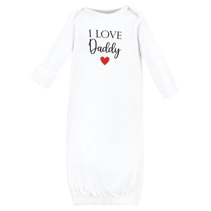 Hudson Baby, batas de algodón unisex para bebé, niña papá, rojo y negro, prematuro-recién nacido