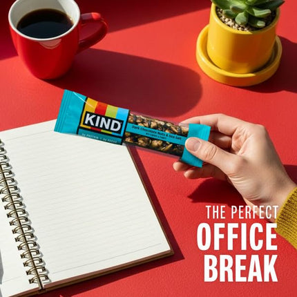 Kind Nut & Spice Bar Dark Chocolate Nuts & Sea Salt 40 g (Pack of 12)