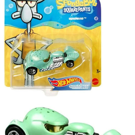 Underwater Wheels Spongebob Character Squarepants 6-Pack Car Bundle + Spongebob Yellow Bubble Van / Patrick Star / Squidward / Mr. Krabs / Plankton / Sandy Cheeks Racer Die-Cast 6 Items Bundle