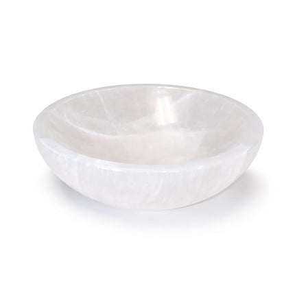Selenite Crystal Bowls for Smudging, Healing, Rech