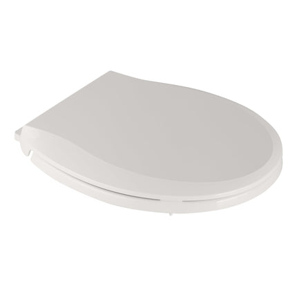 Toilet Seat Elongated Toilet Seat Cover Biscuit Color Soft Close PP Toilet Seat for Bathroom, Durable and Easy to Clean Biscuit