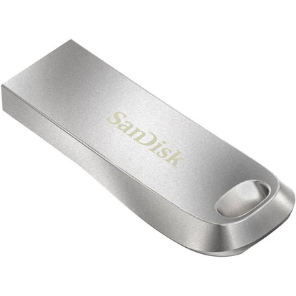 SANDISK Ultra Luxe USB Type-A Flash Drive 256GB (USB 3.2 Gen 1 + USB 3.0 capable up to 400MB/s read speeds, Password protection, Data recovery software, Metal Design) Silver
