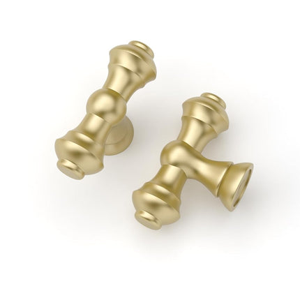 Asidrama 10 Pack Brushed Gold Kitchen Cabinet Knob