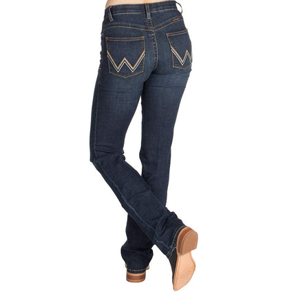 Wrangler Women's Willow Mid Rise Boot Cut Ultimate Riding Jean, Lovette, 3W x 34L