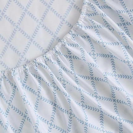 Martha Stewart - King Cotton Percale Sheet Set with Matching Pillowcases